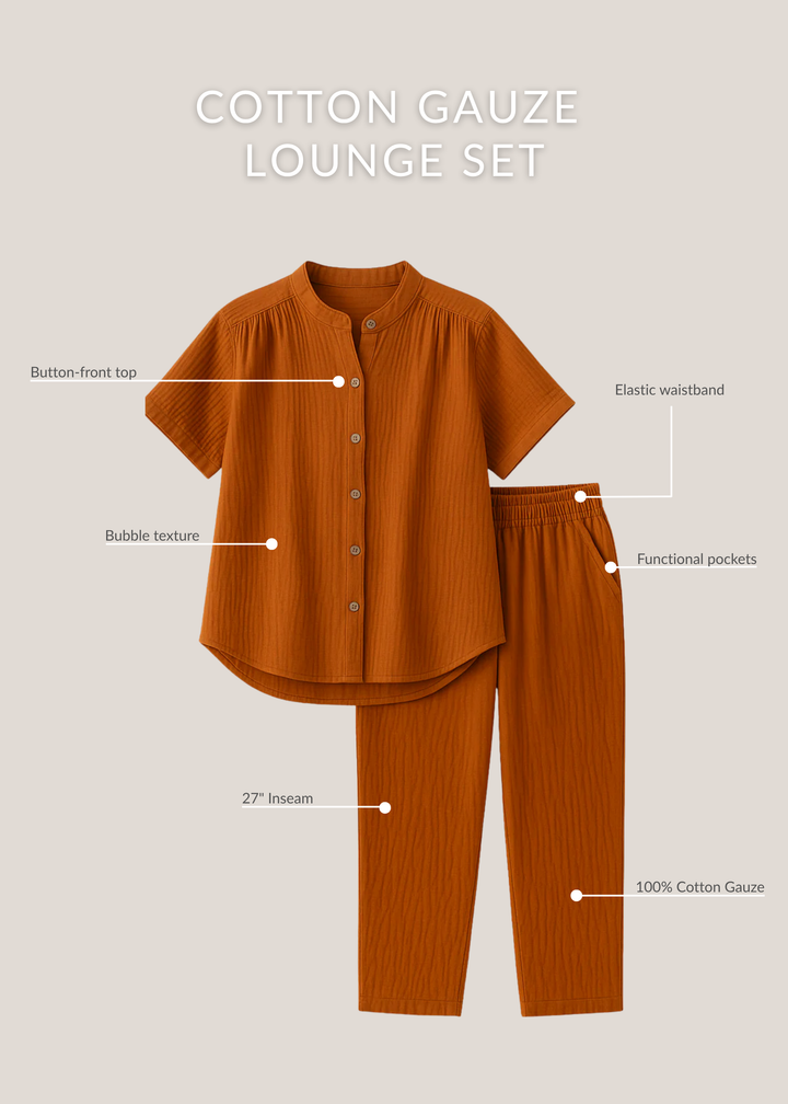 Cotton Gauze Lounge Set