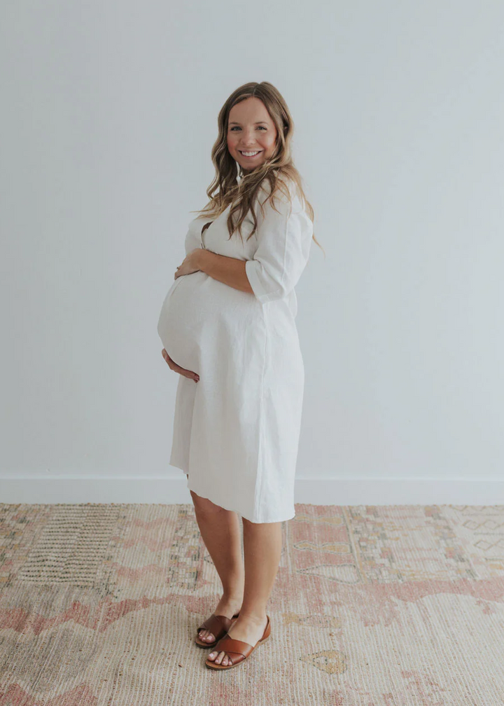 Faye Transitional Linen Dress