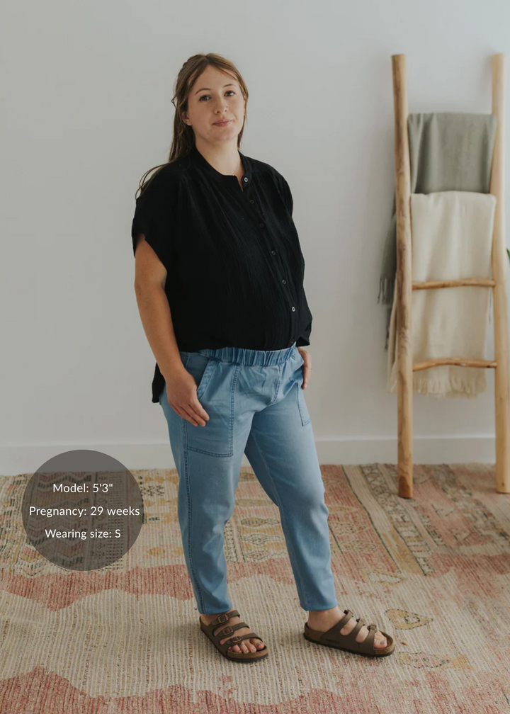 Transitional Stretch Denim Jogger