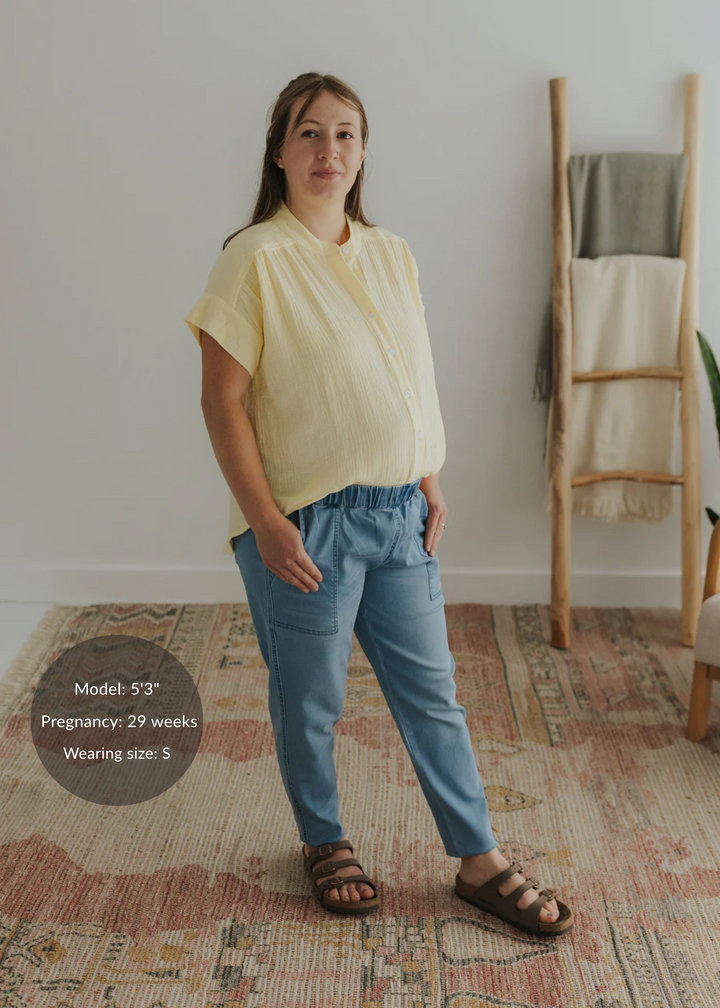 Transitional Stretch Denim Jogger