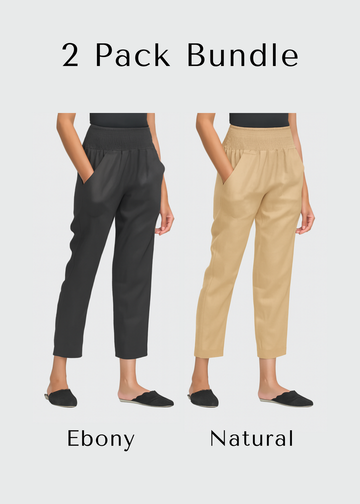 Linen Transitional Pants Best Sellers 2 Color Bundle