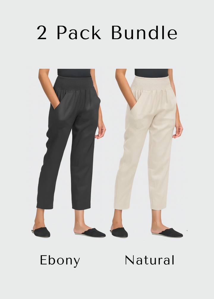 Linen Transitional Pants Best Sellers 2 Color Bundle