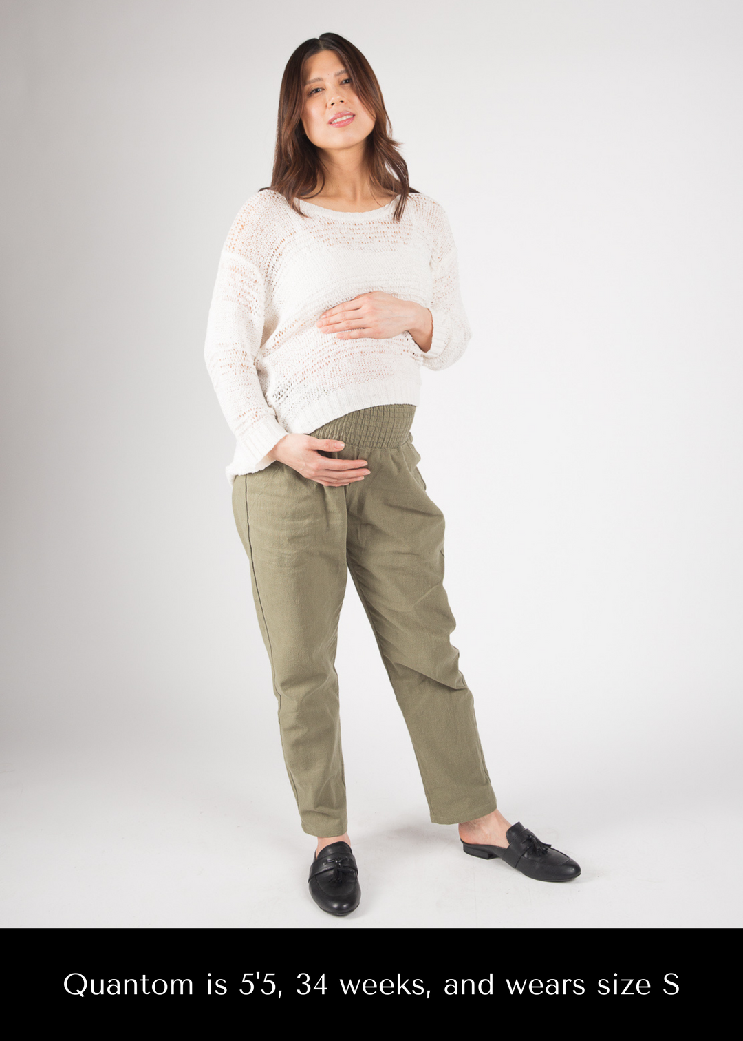 gvdentm Maternity Pants Women's Casual Cotton Linen Pant w Unique Pockets  For Women