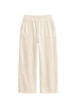 Pima Cotton Wide-Leg Maternity Pant in Natural — flat lay