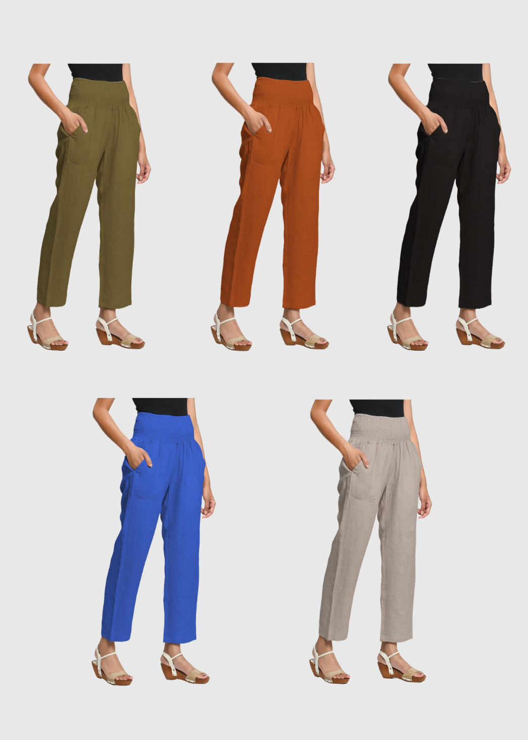 Linen Transitional Pants 5 Color Bundle