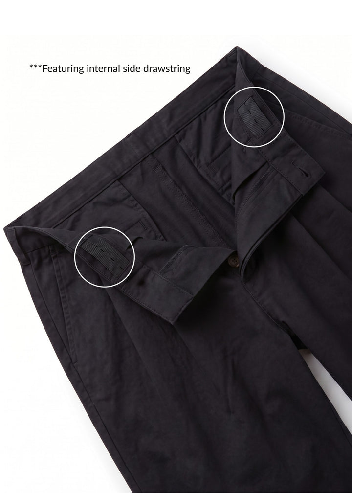 Adjustable Dress Pant in Cotton/Wool