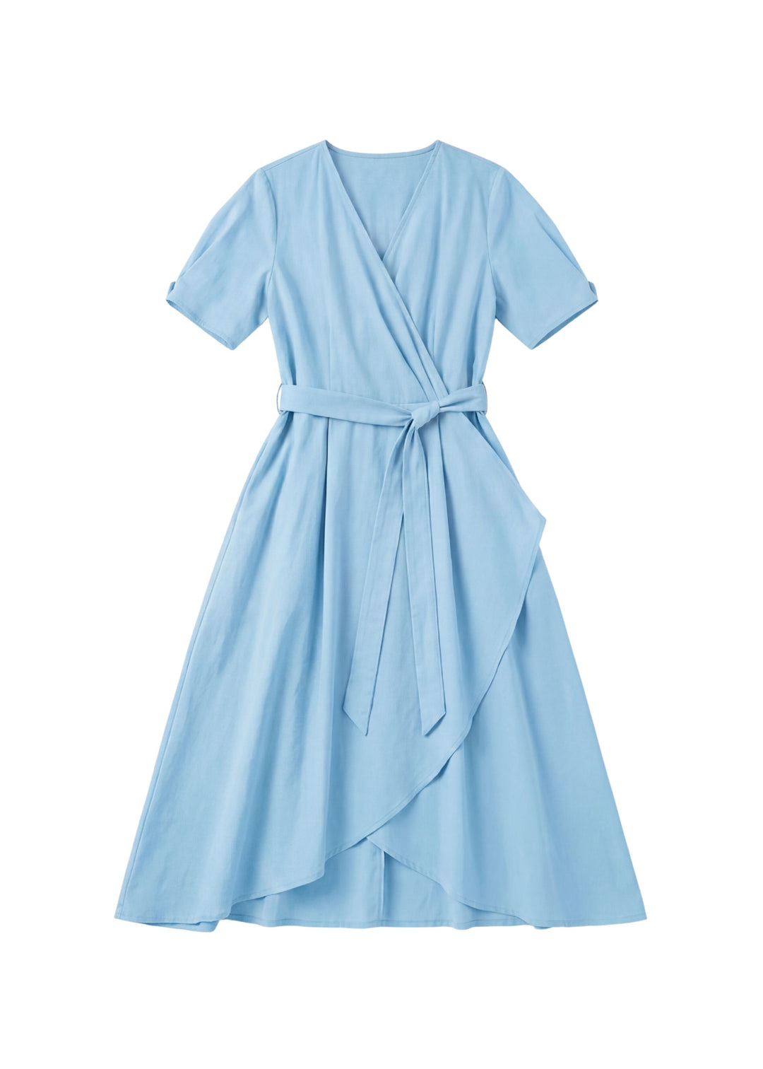 Adjustable Wrap Dress in Cotton