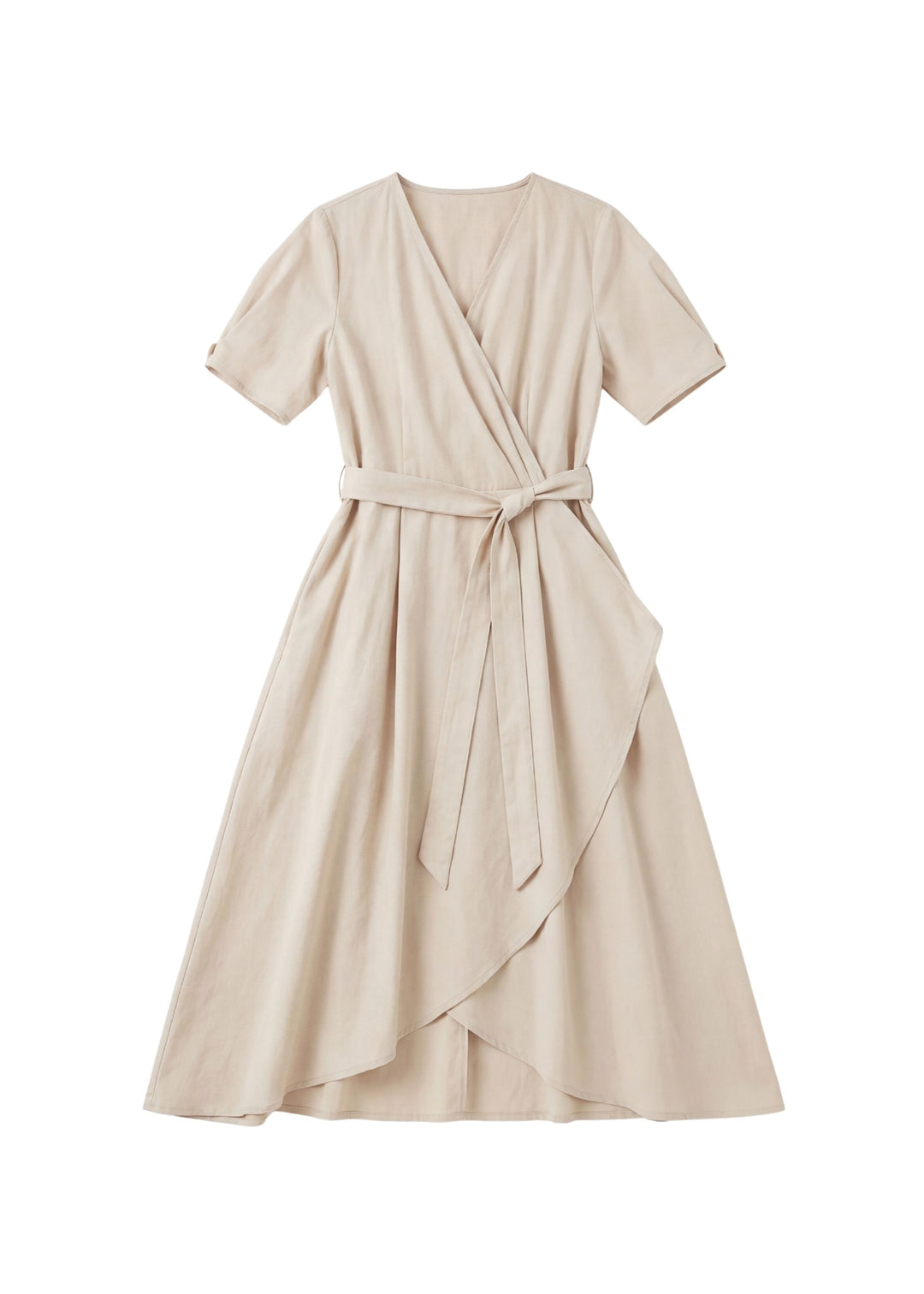 Adjustable Wrap Dress in Cotton