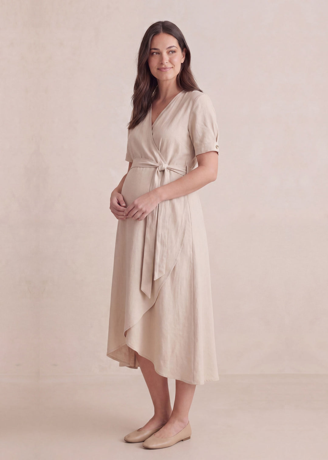 Adjustable Wrap Front Dress