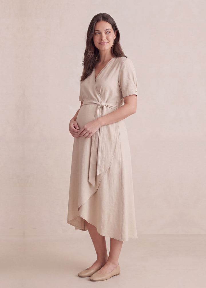 Adjustable Wrap Front Dress