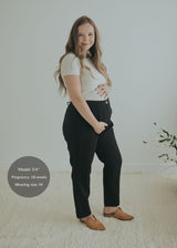 Adjustable Dress Pant in Cotton/Wool