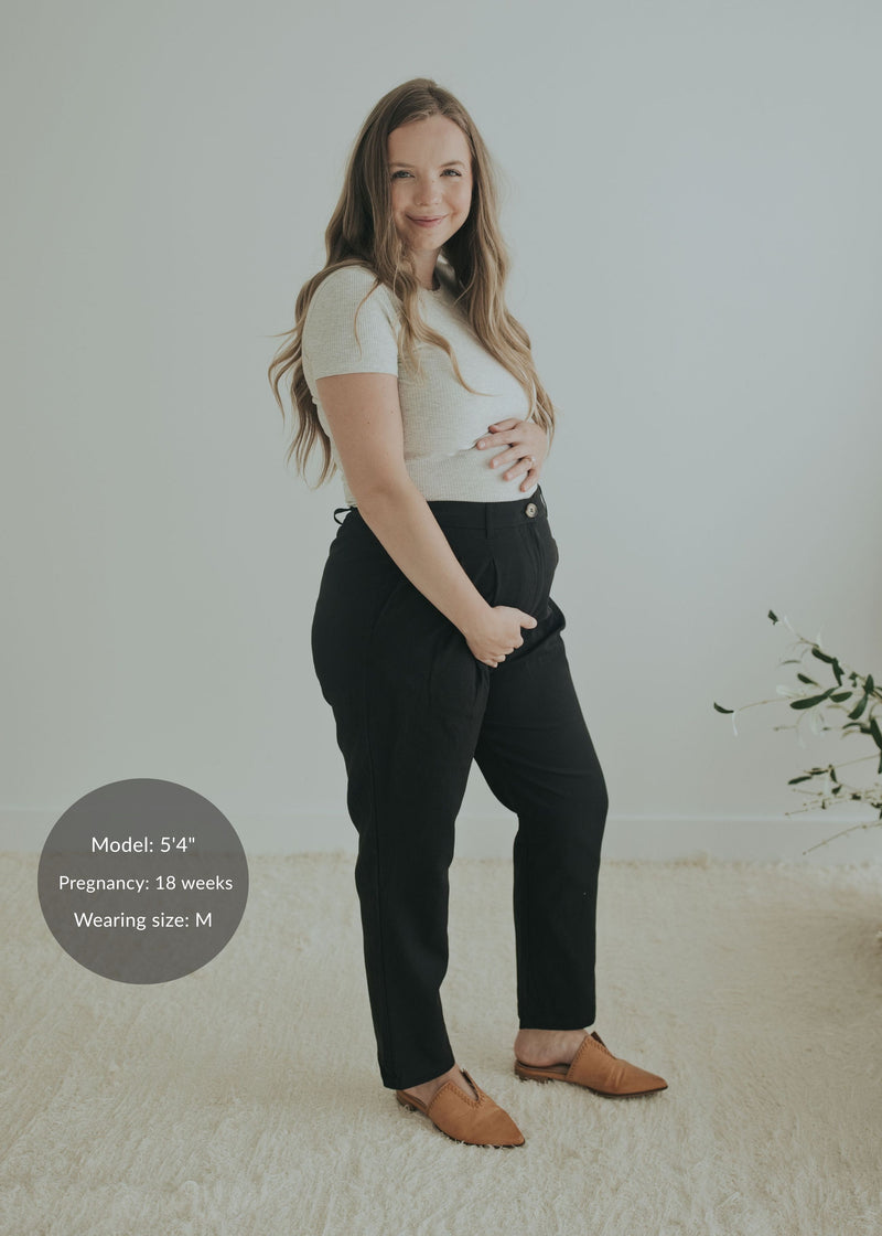 Adjustable Dress Pant in Cotton/Wool