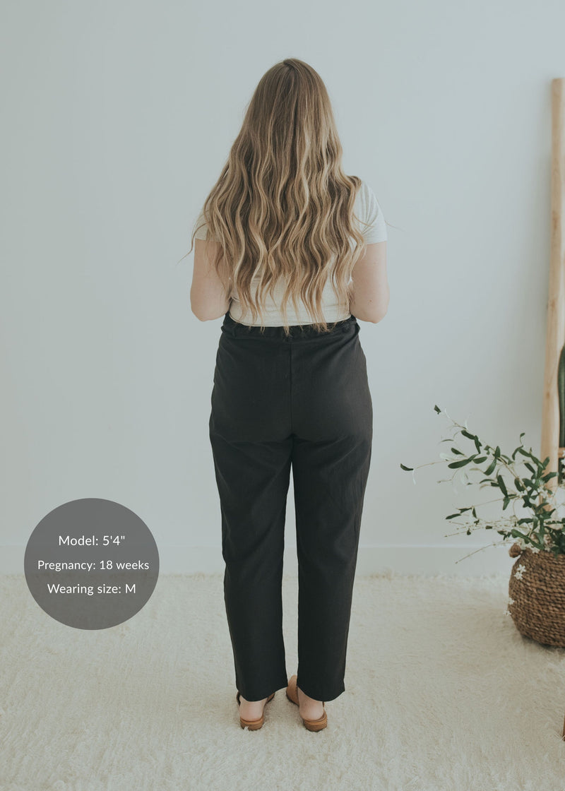 Adjustable Dress Pant in Cotton/Wool