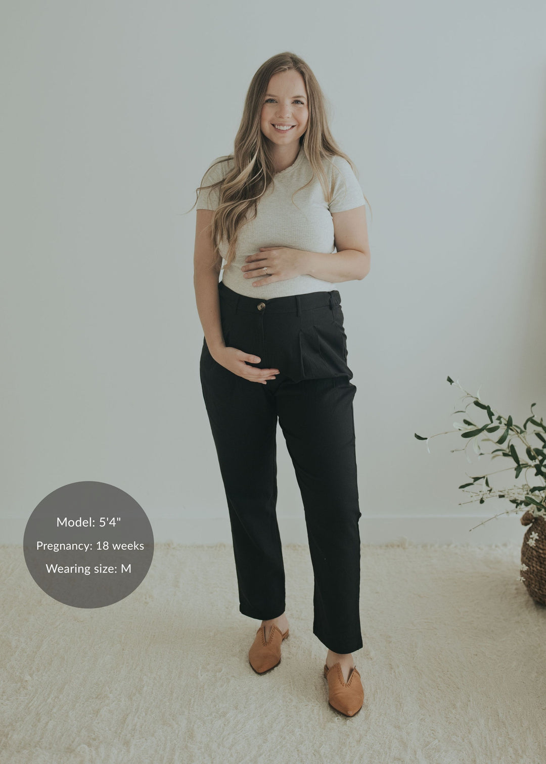 maternity dress pants Bamboo Wide Leg & Postpartum Lounge Pant | Navy Flare Maternity Dress Pants