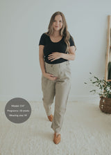 Adjustable Dress Pant in Cotton/Wool