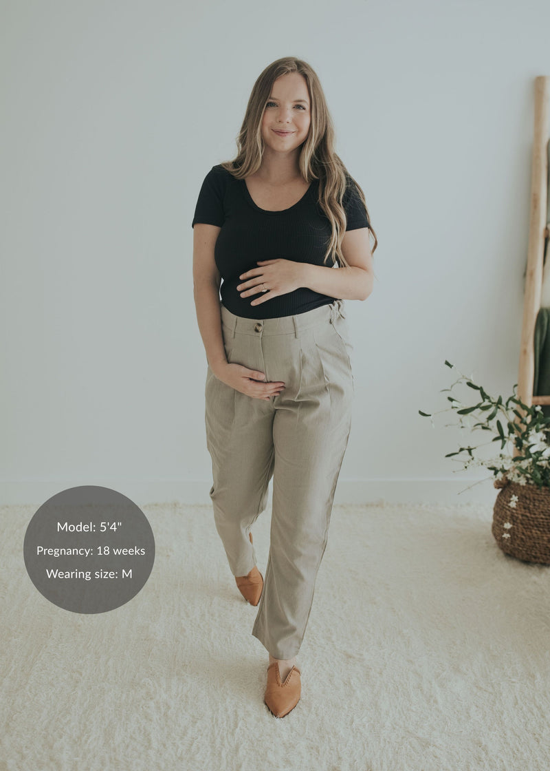 Adjustable Dress Pant in Cotton/Wool