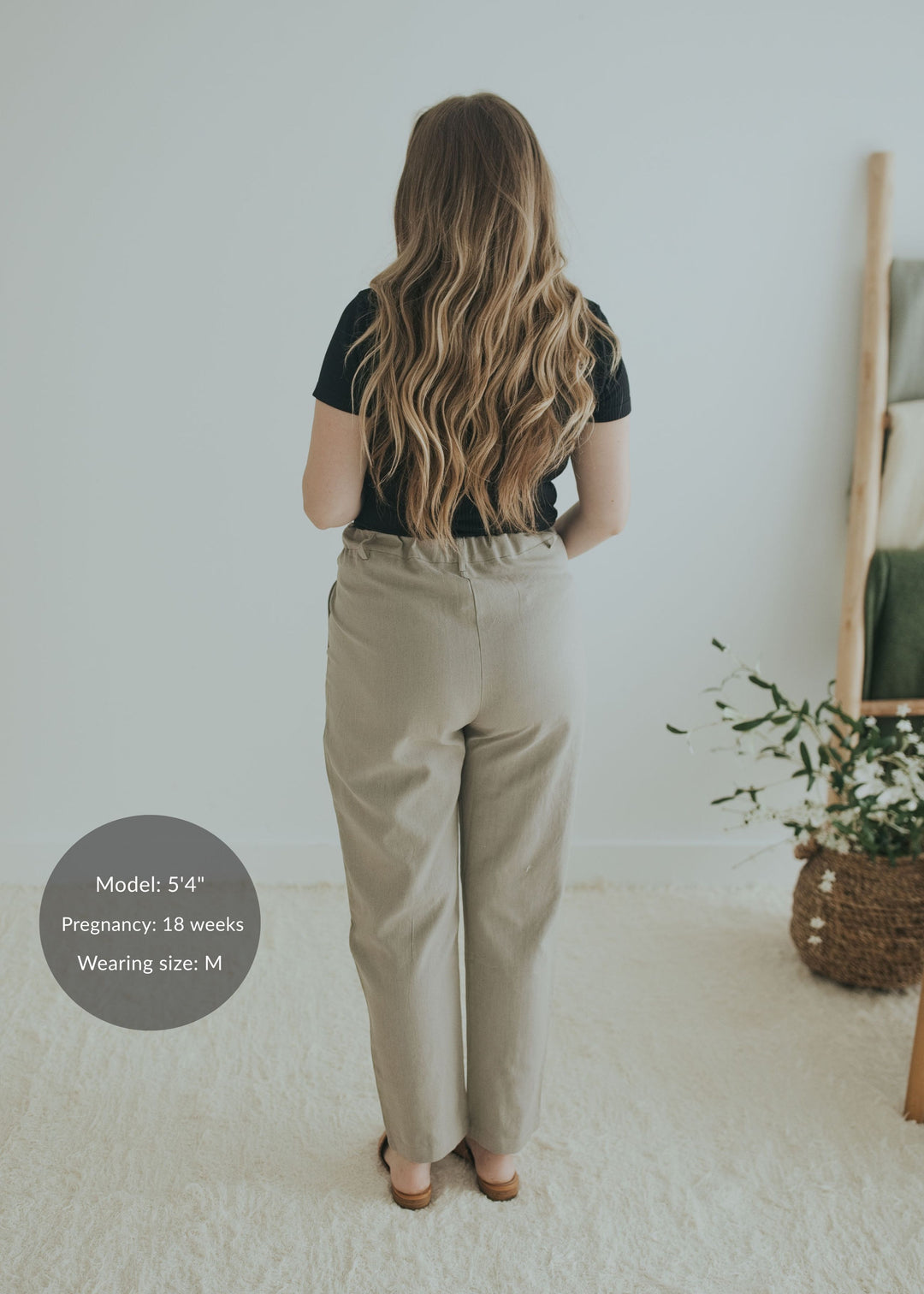 Adjustable Dress Pant in Cotton/Wool