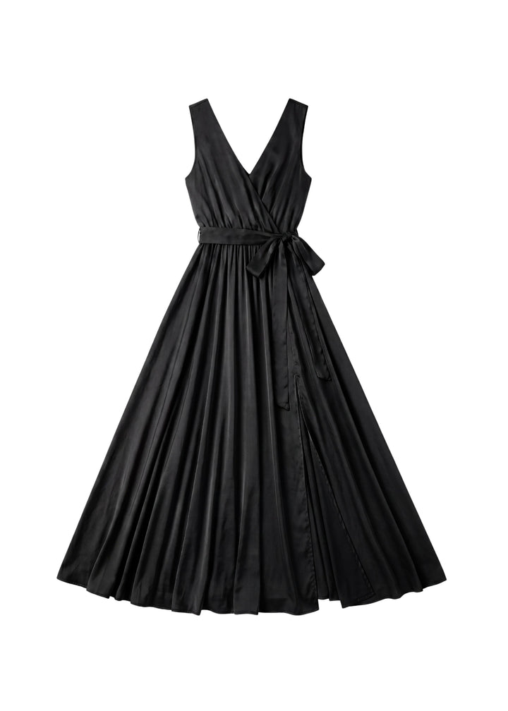 Adjustable Sleeveless Nursing Wrap Dress