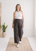 Balloon Maternity Pant in Linen/Cotton