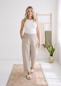 Balloon Maternity Pant in Linen/Cotton