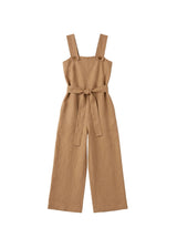 Beatrice Button Jumpsuit in Sandwashed Linen