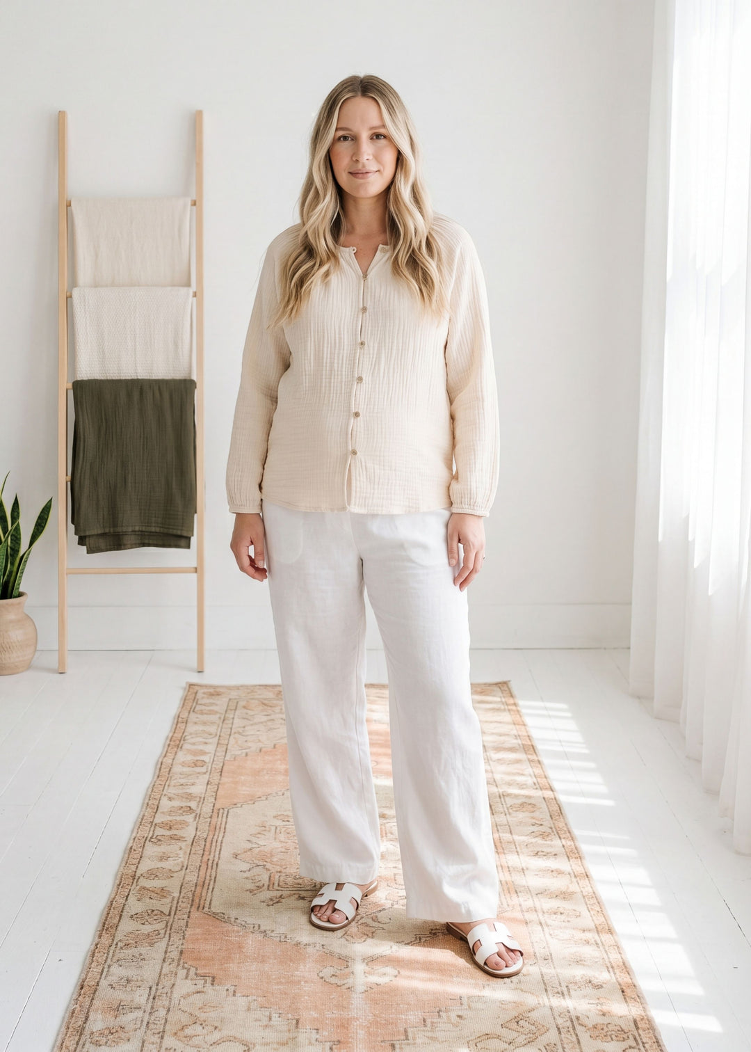 Breeze Lounge Top In Cotton