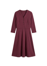 Button Front Stretch Nursing Dress in Cotton