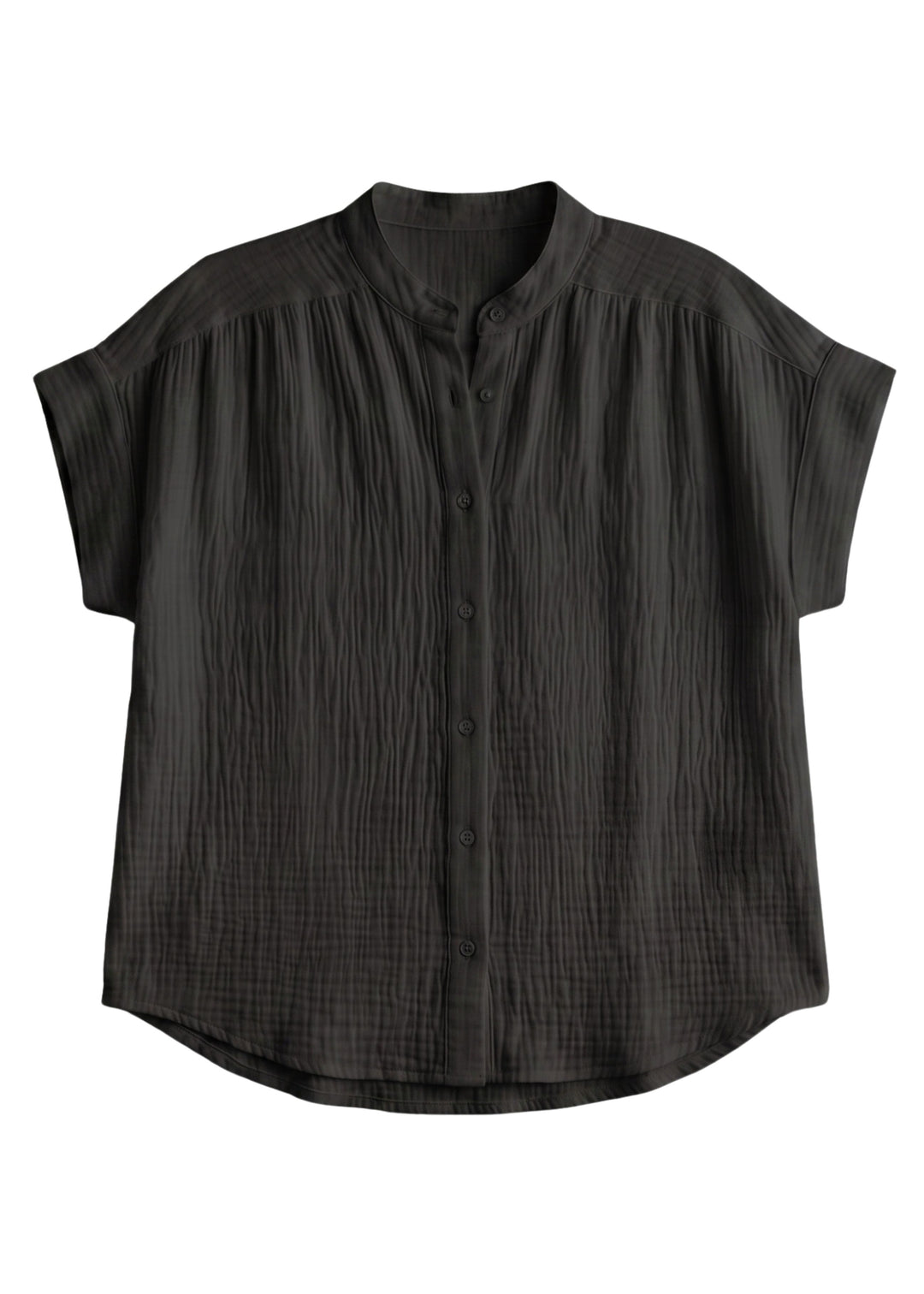 Button Down Top in Cotton Gauze