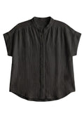 Button Down Top in Cotton Gauze