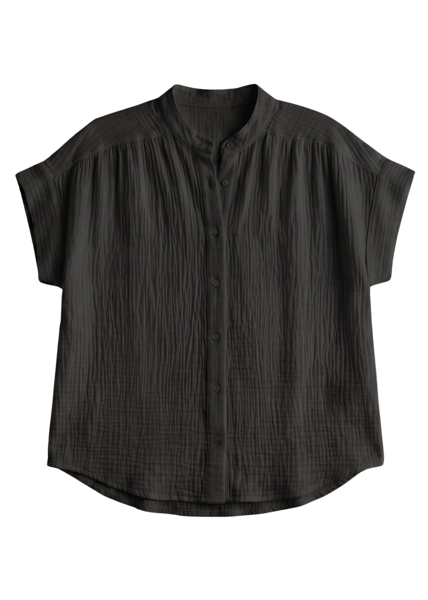 Button Down Top in Cotton Gauze