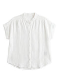Button Down Top in Cotton Gauze