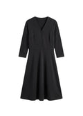 Button Front Stretch Nursing Dress in Cotton