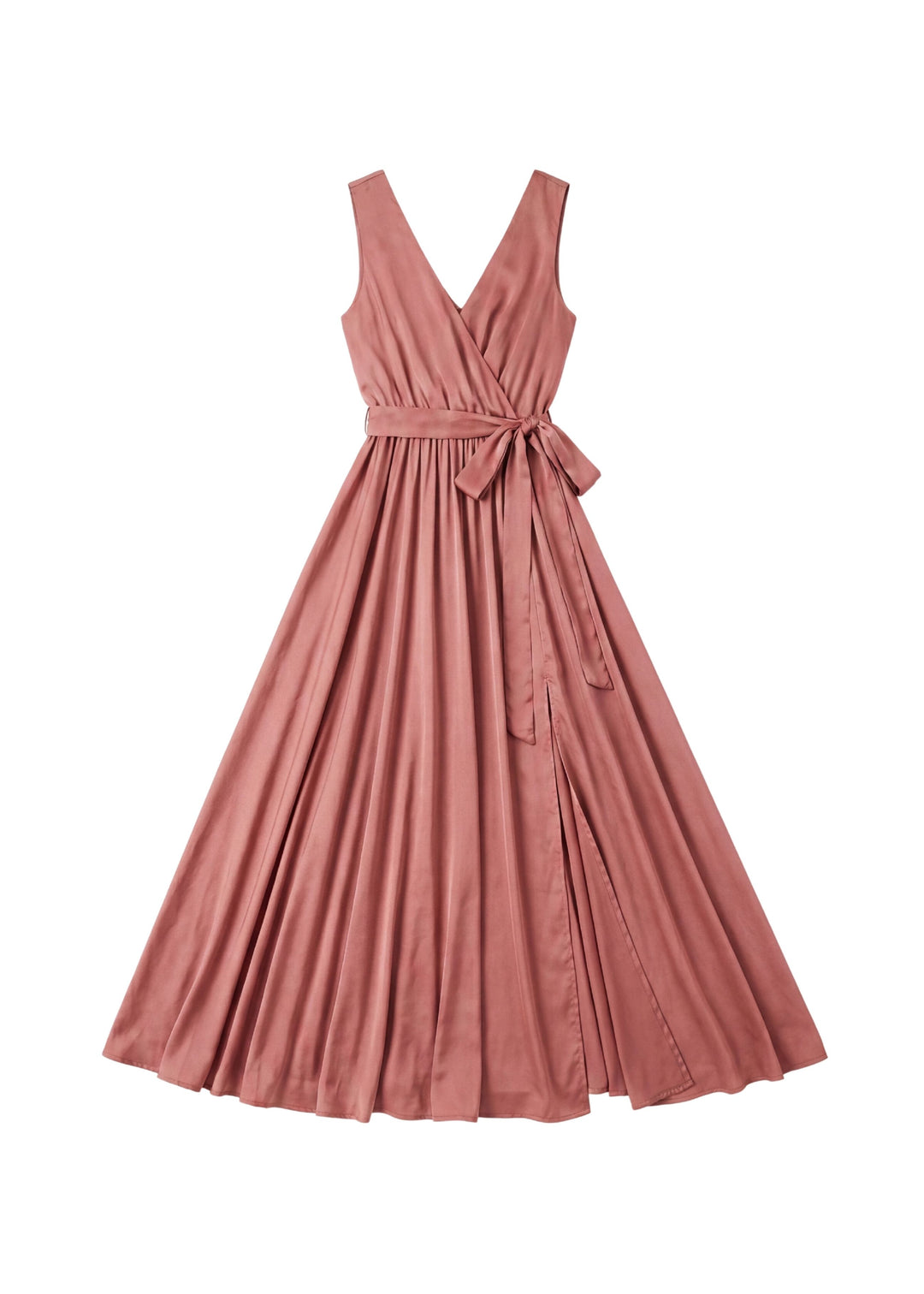 Adjustable Pleated  Wrap Dress