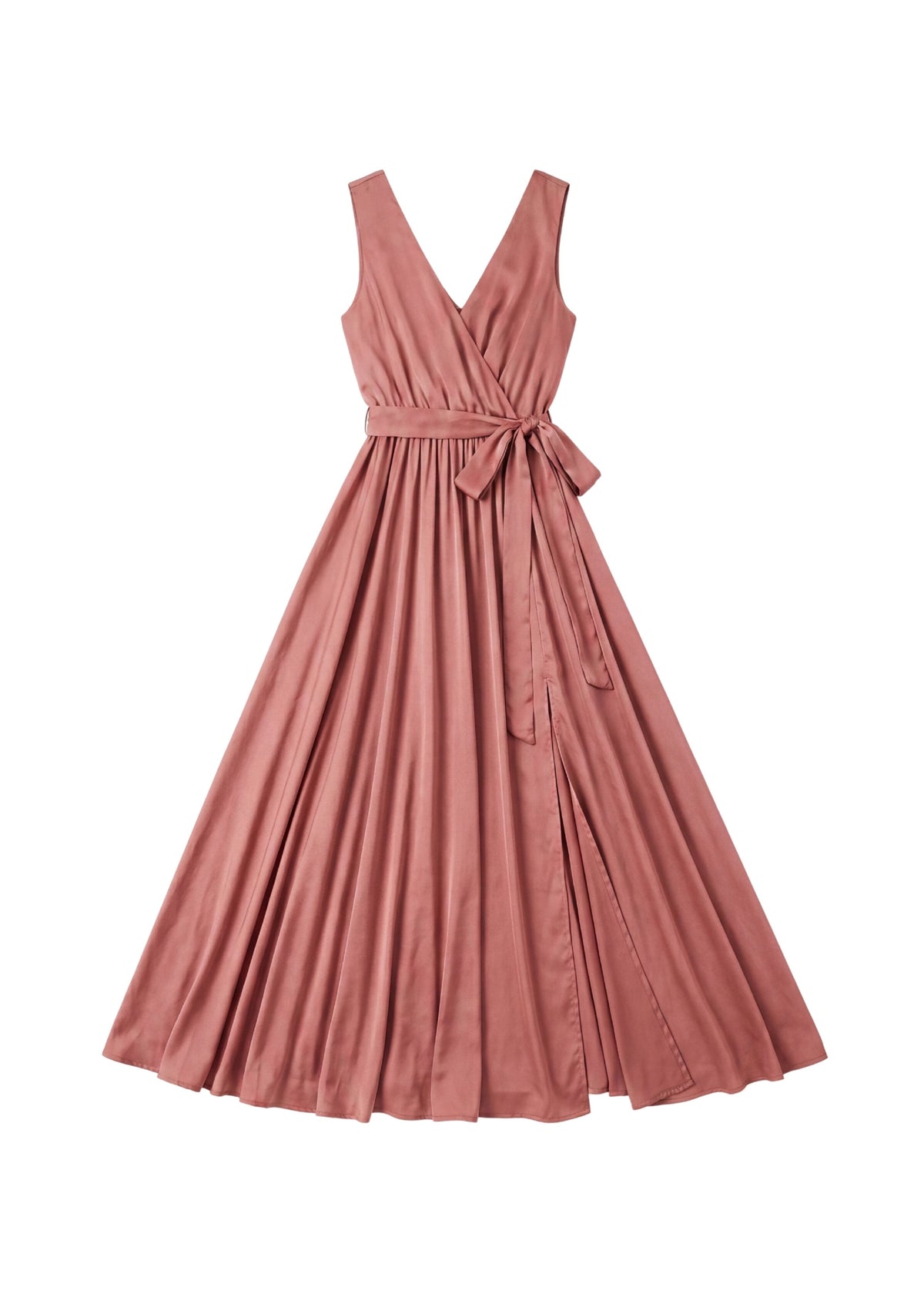Iris Sleeveless Wrap Dress in Cotton