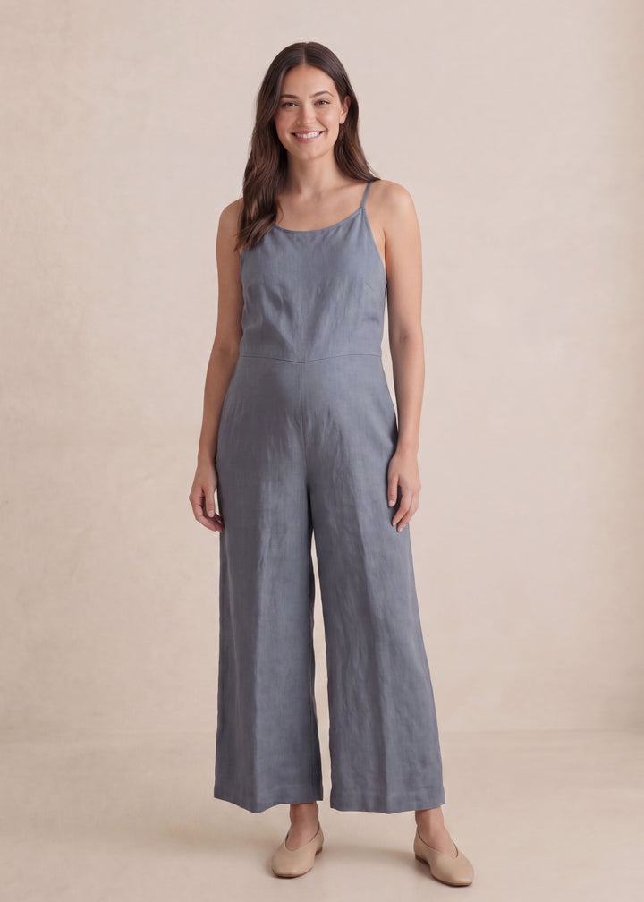Cami Wide Leg Jumpsuit in Cotton