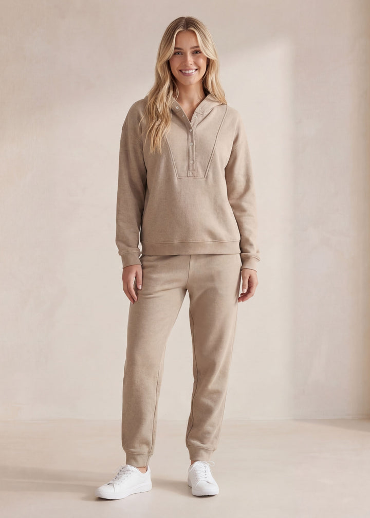 Cotton Fleece Hoodie Set