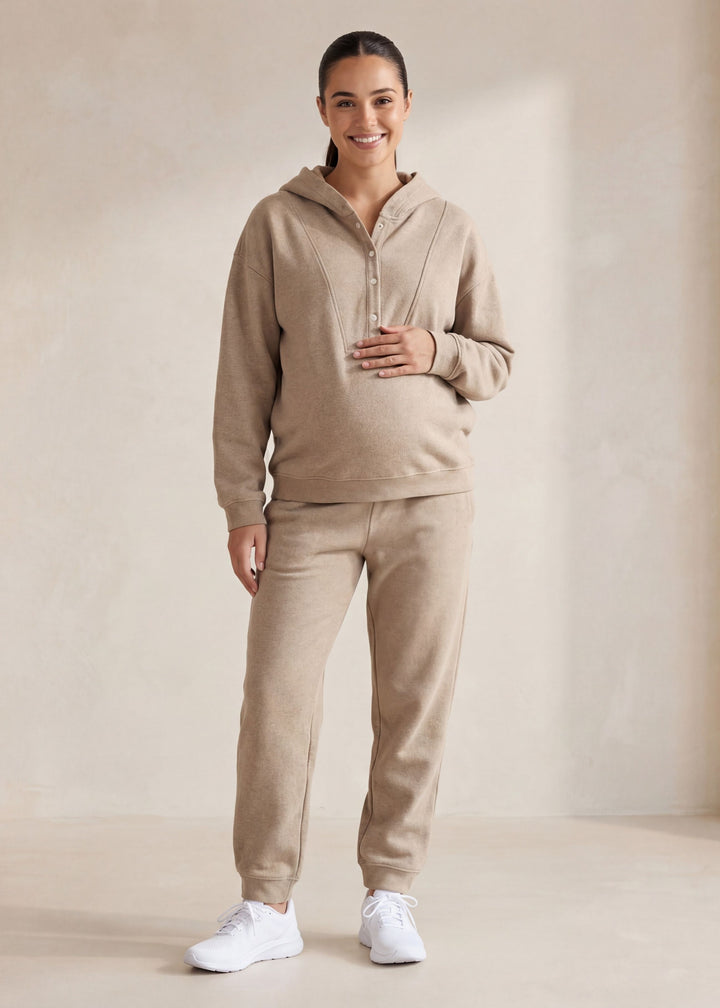 Cotton Fleece Hoodie Set