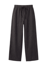 Drawstring Straight Leg Pants in Sandwashed Linen