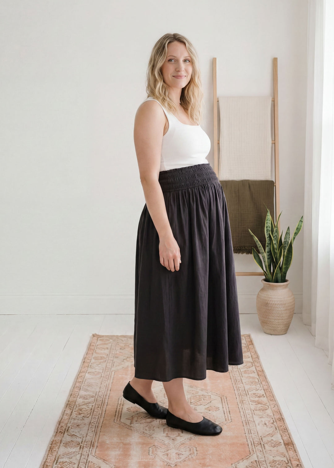 Drawstring Waistband Skirt