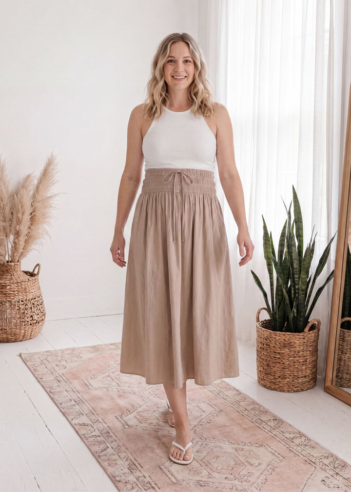Drawstring Waistband Skirt