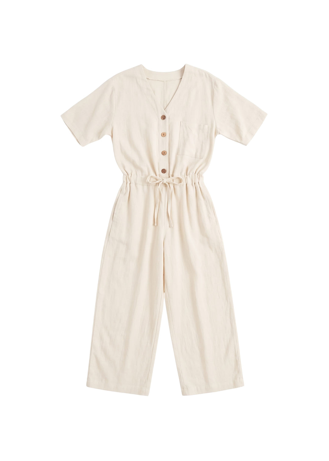 Easy On/Off Jumpsuit in Sandwashed Linen