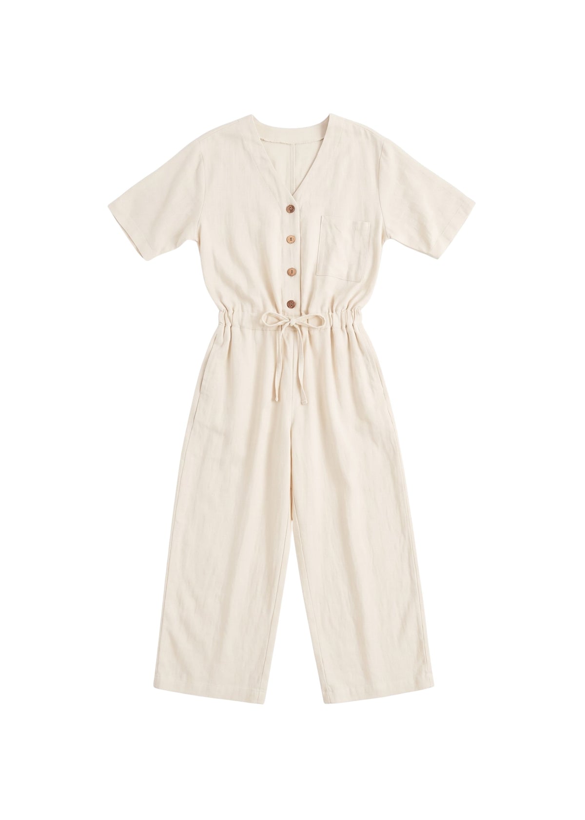 Easy On/Off Jumpsuit in Sandwashed Linen