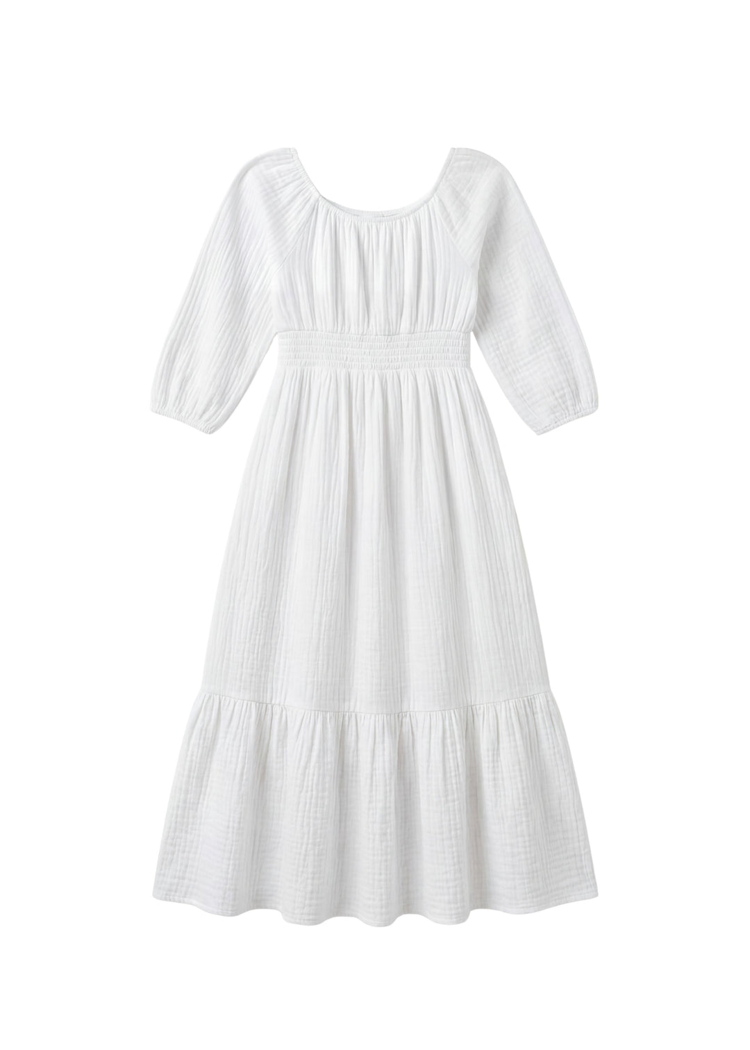 Eliza Maternity and Nursing Dress in Cotton Gauze