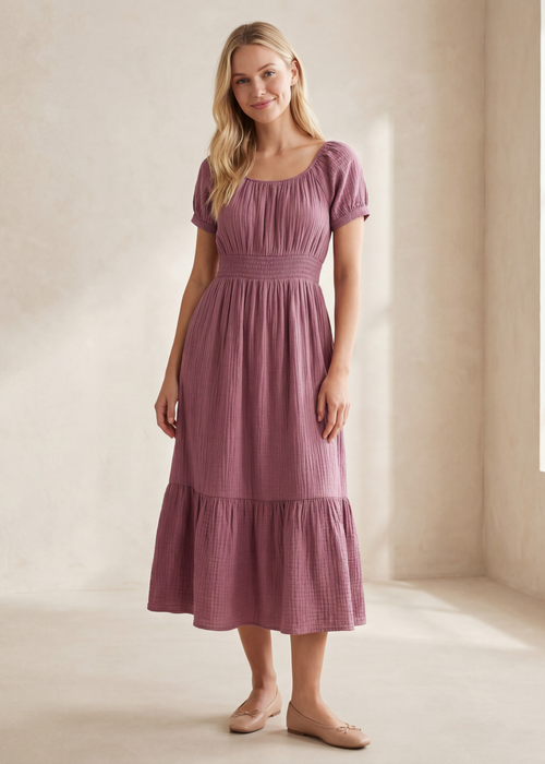 Ella Cotton Gauze Dress
