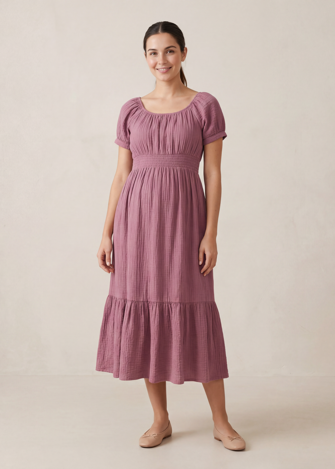Ella Dress in Cotton Gauze EMME Ella Dress in Cotton Gauze EMME