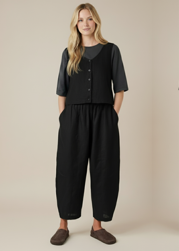 Everyday Linen Barrel Pant