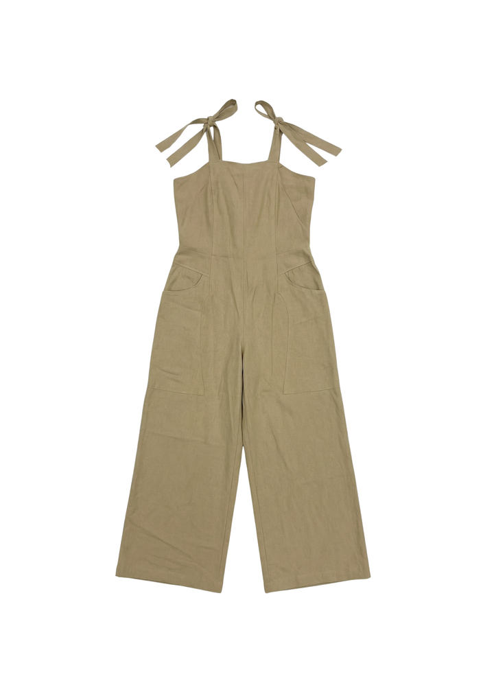 Everyday Linen Tie Jumpsuit