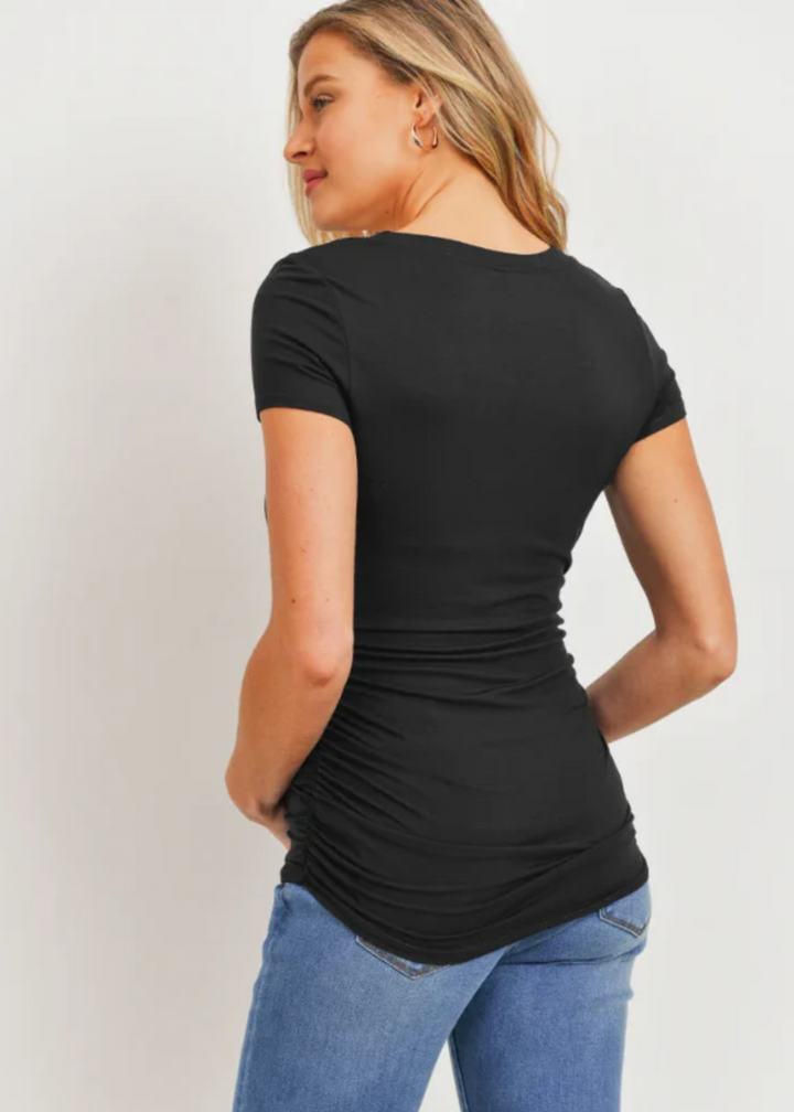 Everyday Transitional Maternity Ruched Tees
