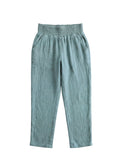 Light blue cotton gauze Everyday Breeze Pant with elastic waistband and functional front pockets.