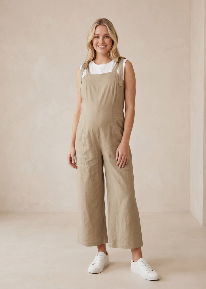 Everyday Linen Tie Jumpsuit